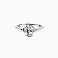 Starlight - Oval Diamond Engagement Ring 14k White Gold