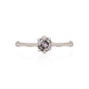 Forever 0.5ct Grey Diamond Engagement Ring - 14k White Gold Twig Band