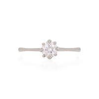 Forever 0.5ct Lab-Grown Diamond Engagement Ring - 14k White Gold Polished Band