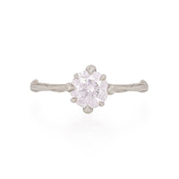 Forever 1ct Lab-Grown Diamond Engagement Ring - 14k White Gold Twig Band