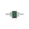 Hero 1ct Green Tourmaline Ring - 14k White  Gold