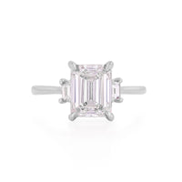 Hero 1.4ct Lab-Grown Diamond Engagement Ring - 14k White Gold Polished Band