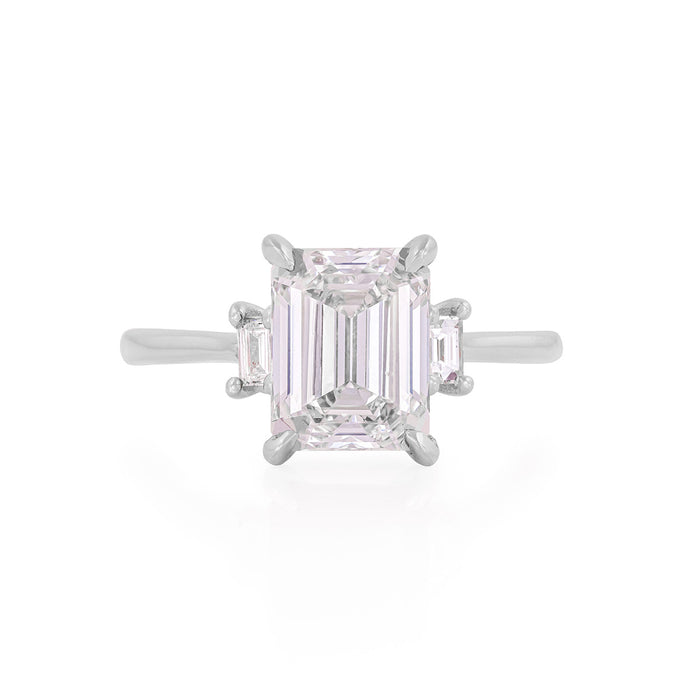Hero 1.4ct Lab-Grown Diamond Engagement Ring - 14k White Gold Polished Band