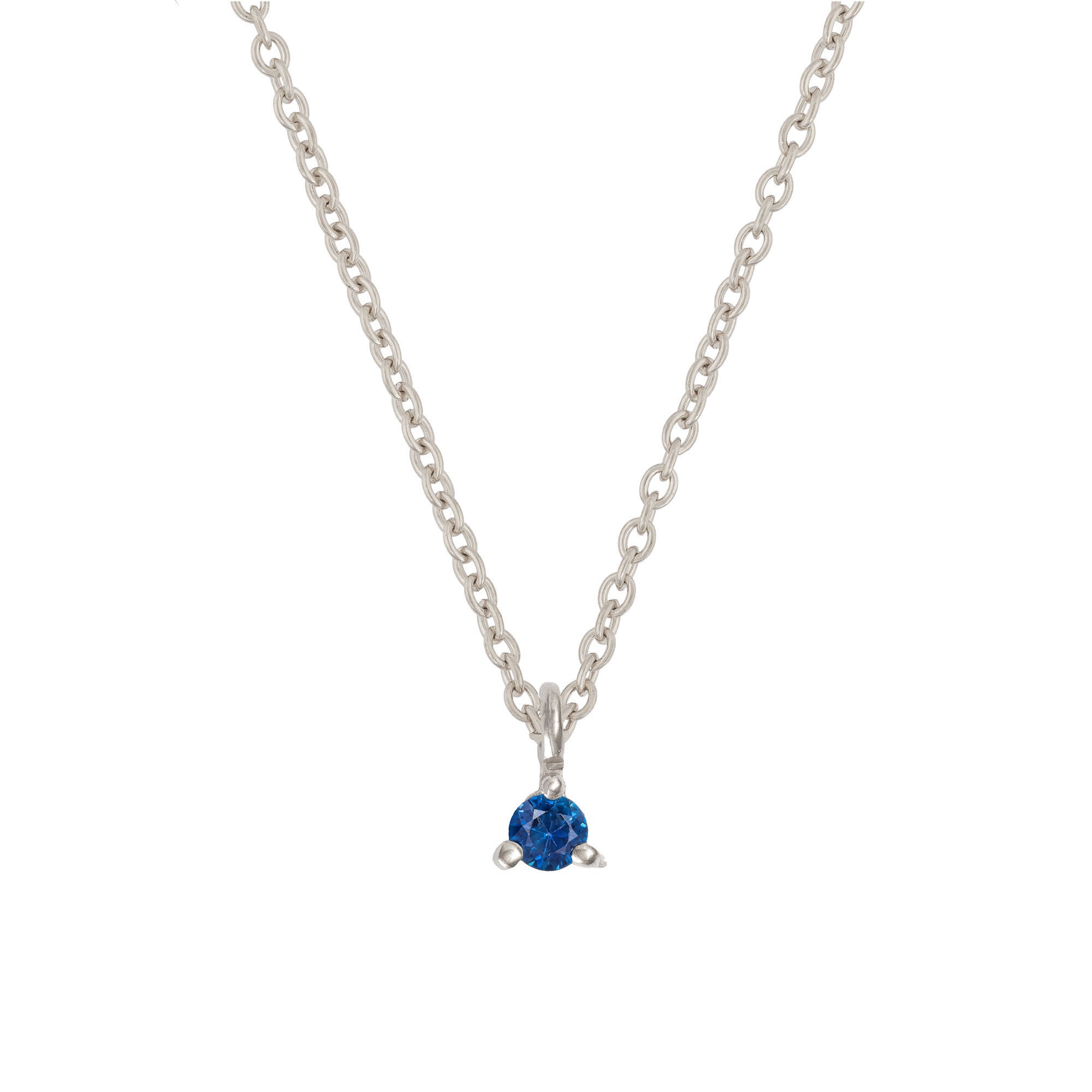 Lucky Star White Gold Birthstone Necklace Chupi