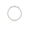 Thumbnail of Stars in the Sky Three Diamond Ring - 14k White Gold Polished Band