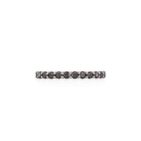 My Tomorrow Black Diamond Eternity Ring - 14k White Gold Polished Band