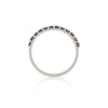 Tomorrow Black Diamond Eternity Ring - 14k White Gold Polished Band