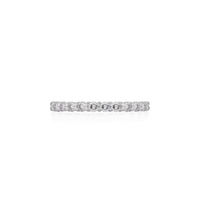 My Tomorrow Grey Diamond Eternity Ring - 14k White Gold Polished Band