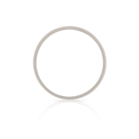 On-body shot of Timeless Love 5mm Polished Wedding Band - 14k White Gold