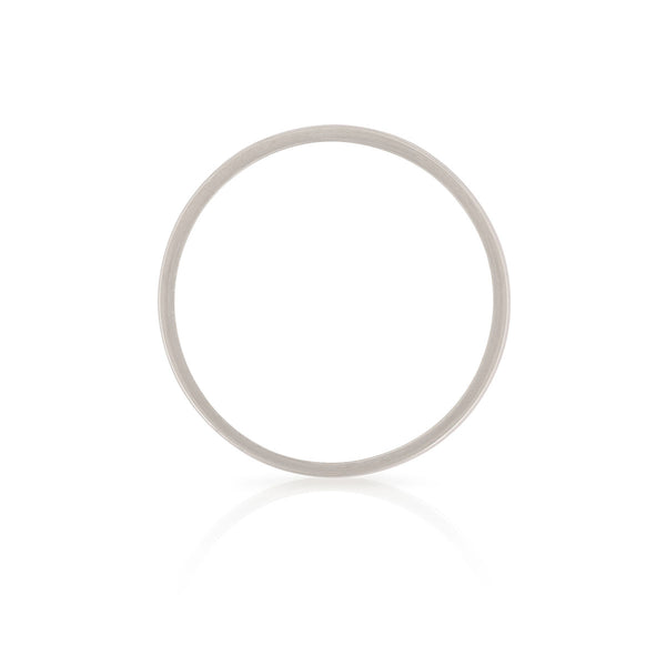 Alternative view of Timeless Love 5mm Polished Wedding Band - 14k White Gold