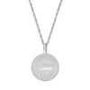 Worth Your Weight In Gold 1984 Stag Coin Necklace - 14k White Gold