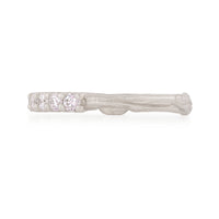 On-body shot of My Forever Classic Diamond Eternity Ring - 14k White Gold Twig Band