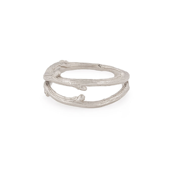 You & Me Hawthorn Double Twig Ring - 14k White Gold