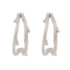 You & Me Hawthorn Double Twig Hoop Earrings - 14k White Gold