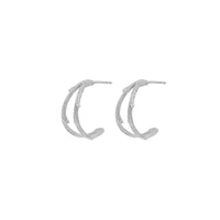 You & Me Hawthorn Double Twig Hoop Earrings - 14k White Gold