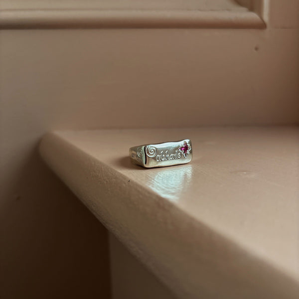 Chupi x Aoife McNamara - Abhaile Sterling Silver and Pink Tourmaline Ring