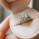 Thumbnail of Claddagh 2ct Heart Cut Diamond Engagement Ring - 14k Gold