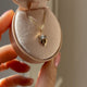 Thumbnail of Claddagh North Star Diamond Gold Necklace - 14k White Gold