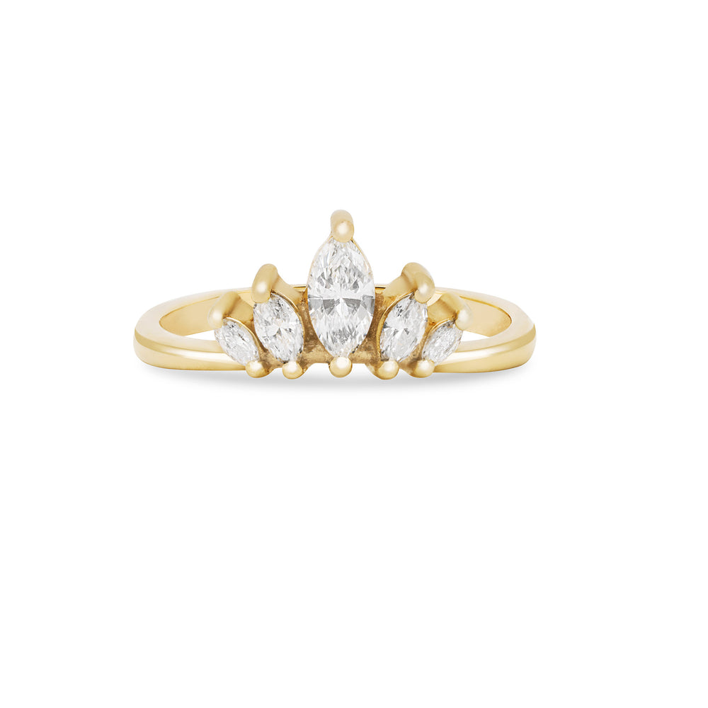 Crown of Hope - Diamond Ring 14k Gold