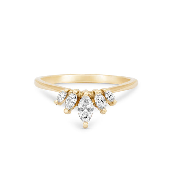 Alternative view of Crown of Hope - Diamond Ring 14k Gold