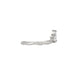 Side profile of the Crown of Hope Diamond Ring in 14k white gold, showcasing the intricate twig band and elevated setting.