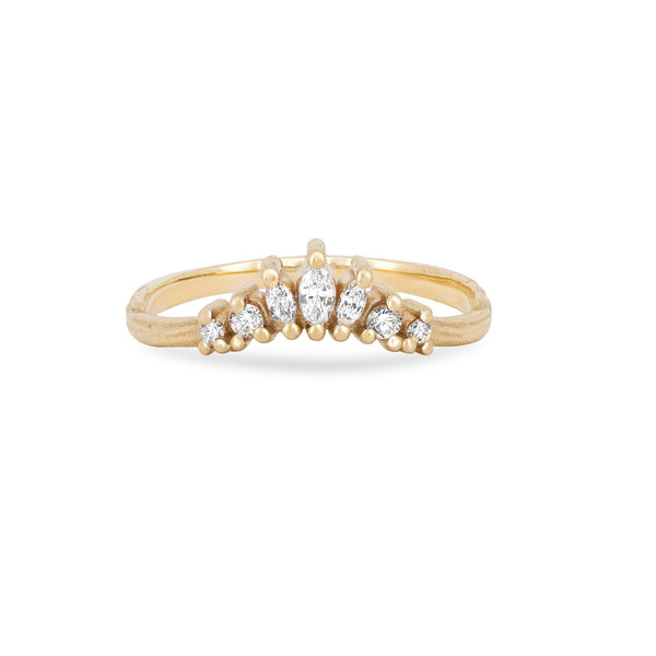 Crown of Joy - Diamond Ring 14k Gold