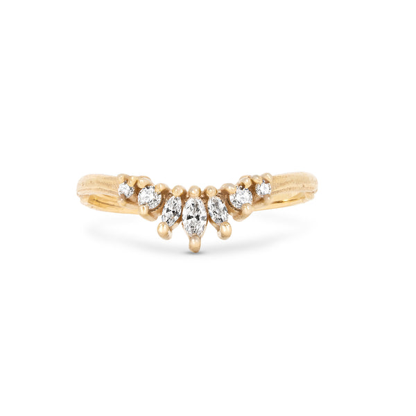 Alternative view of Crown of Joy - Diamond Ring 14k Gold