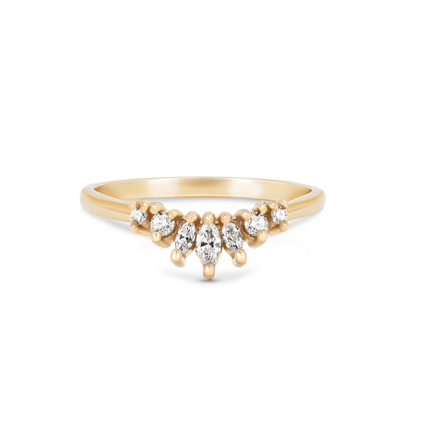 Alternative view of Crown of Joy - Diamond Ring 14k Gold