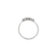 Top-down view of the Crown of Joy Diamond Ring in 14k white gold.