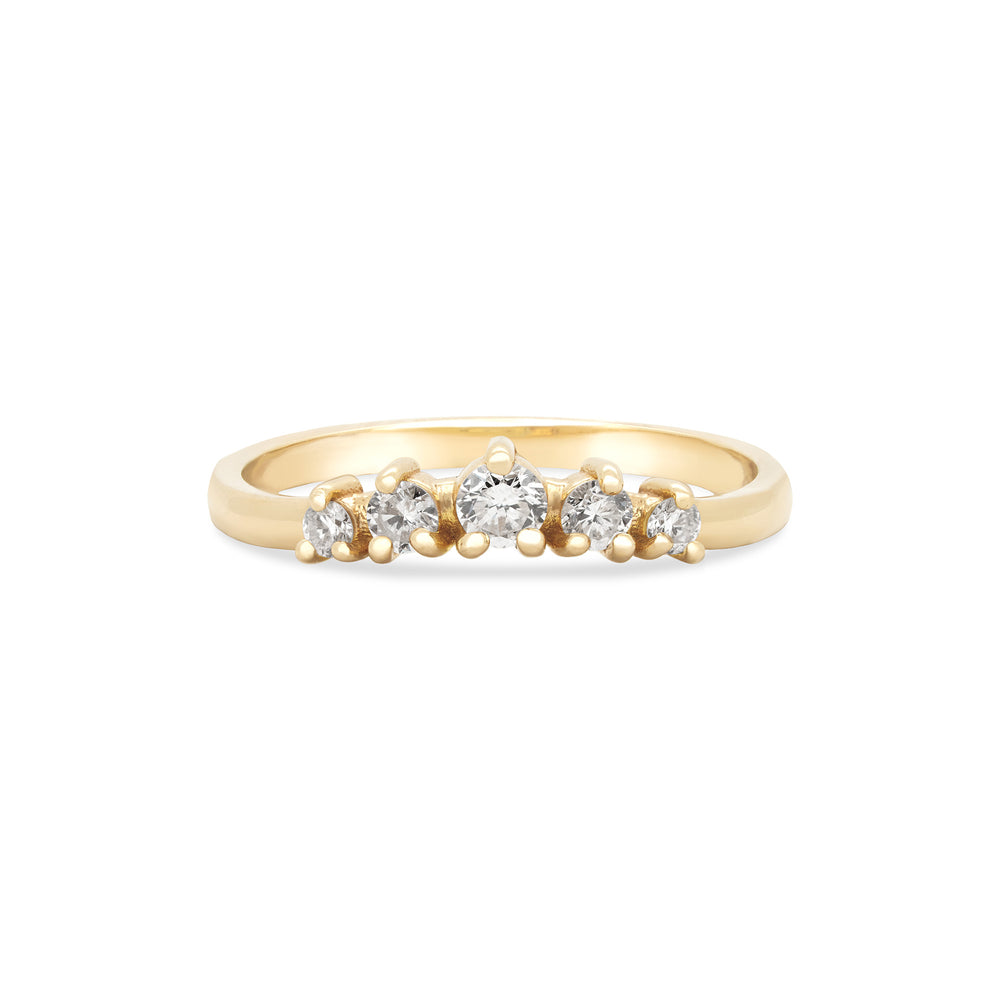 Crown of Love - Diamond Ring 14k Gold