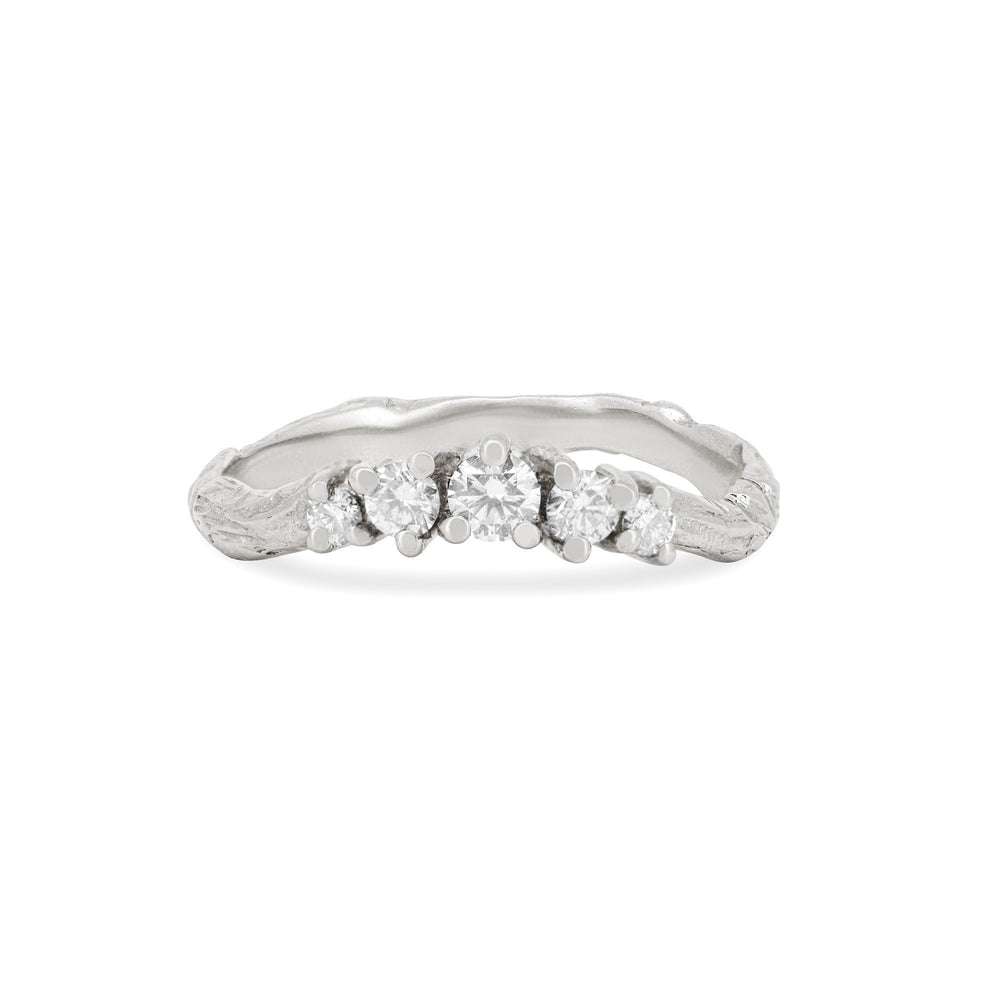 Crown of Love - Diamond Ring 14k White Gold