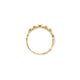 Angled view of the Crown of Sky Diamond Ring in 14k solid gold, showing the scattered diamond arrangement.