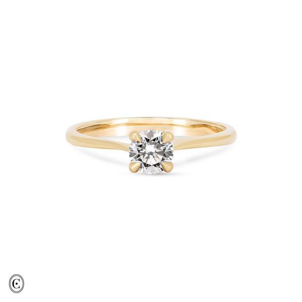 Darling - Solitaire Diamond Engagement Ring 14k Gold