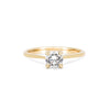 Thumbnail of Front view of the Darling Solitaire Diamond Engagement Ring in 14k gold, featuring a 0.5ct solitaire diamond and polished band.