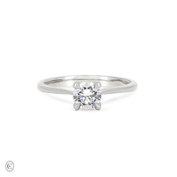 Darling - Solitaire Diamond Engagement Ring 14k White Gold