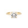 Thumbnail of Front view of the Darling Solitaire Diamond Engagement Ring in 14k gold, featuring a 1.5ct solitaire diamond and polished band.