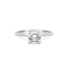 Thumbnail of Front view of the Darling Solitaire Diamond Engagement Ring in 14k white gold, featuring a 1ct solitaire diamond and polished band.