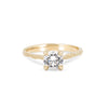 Thumbnail of Front view of the Darling Solitaire Diamond Engagement Ring in 14k gold, featuring a 1ct solitaire diamond and twig band.