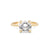Front view of the Darling Solitaire Diamond Engagement Ring in 14k gold, featuring a 2ct solitaire diamond and polished band.