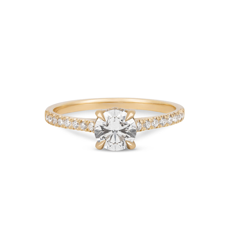 Darling - Eternity Solitaire Diamond Engagement Ring 14k Gold