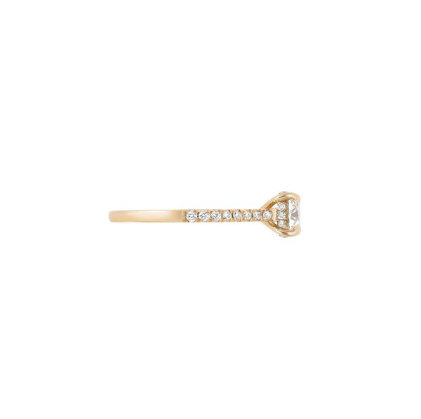 Alternative view of Darling - Eternity Solitaire Diamond Engagement Ring 14k Gold