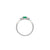 Daydreamer Ring Marquise Emerald & Diamond Ring - 14k Polished White Gold