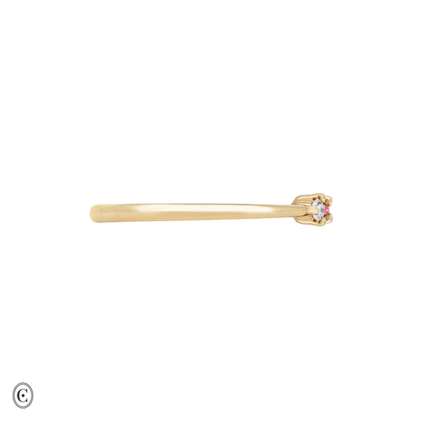 Alternative view of Daydreamer Ring - Marquise Pink Lab Grown Diamond Ring 14k Gold