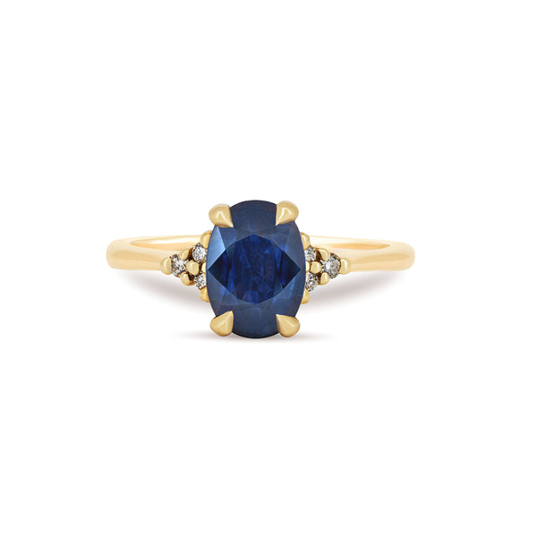 Dewlight Blue Sapphre Engagement Ring Chupi - Main Image