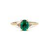 Thumbnail of Dewlight - Emerald Engagement Ring 14k Gold