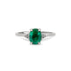 Thumbnail of Dewlight - Emerald Ring 14k White Gold