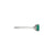 Side profile of the Dewlight Emerald Engagement Ring in 14k white gold, showing the setting and polished band.