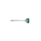 Side profile of the Dewlight Emerald Engagement Ring in 14k white gold, showing the setting and polished band.