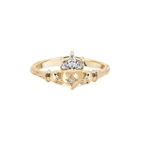 Thumbnail of Diamond Crown Claddagh North Star Gold Ring - 14k Gold