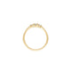 Top-down view of the Promise Me Tomorrow Diamond Ring in 14k polished gold.